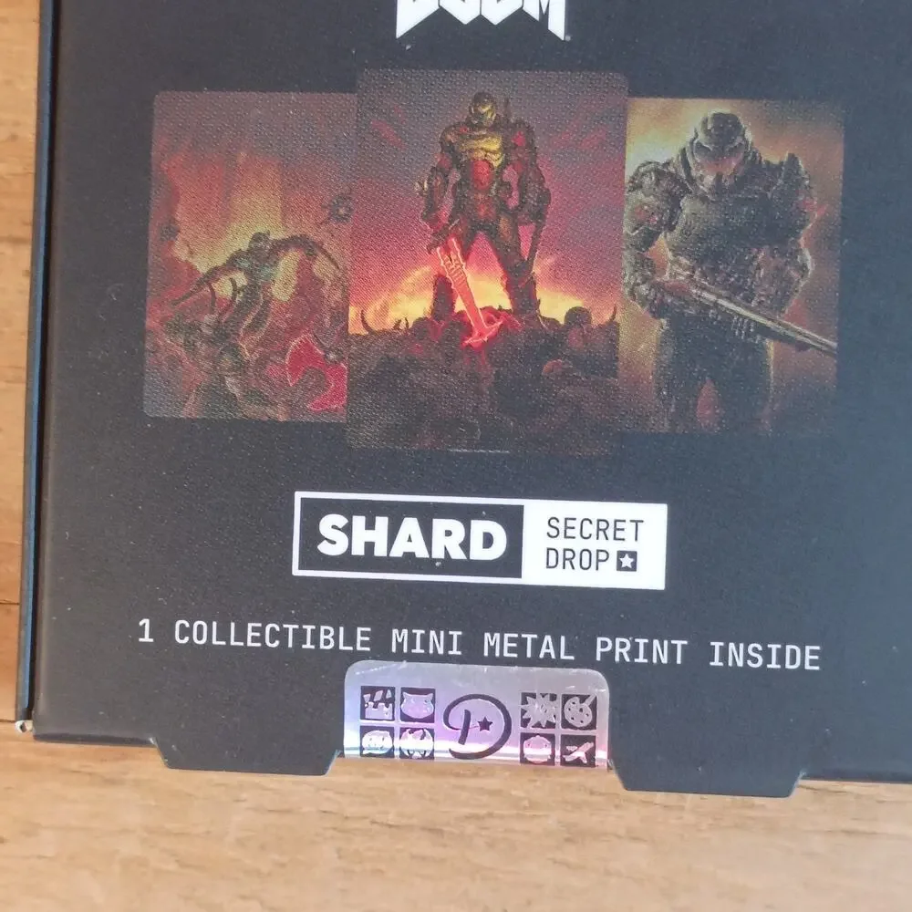 Displate DOOM Shard Secret Drop Mini Metal Print Series 001 Blind Box New Sealed